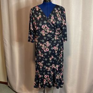 Kiyonna whimsy wrap dress size 2